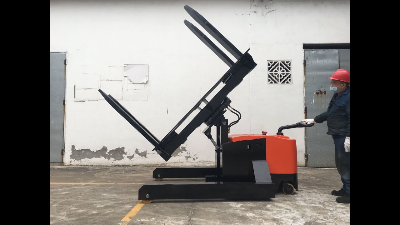 1000kgs electric pallet inverter pallet changer pallet rotator