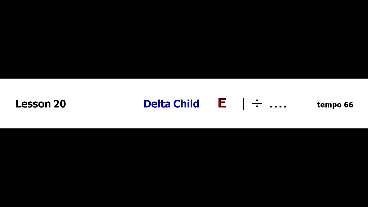 John Ganapes: Lesson 20 - Delta Child - backing track
