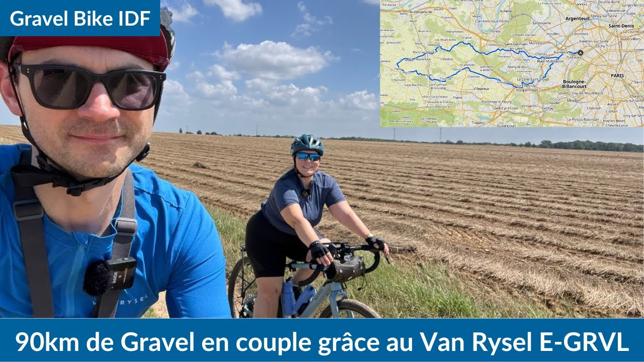 90km de Gravel en couple grâce au Van Rysel E-GRVL