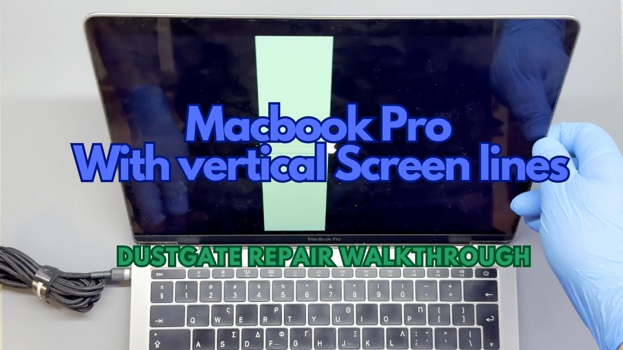 Macbook Pro With Vertical Lines On The Screen? Here is how to fix it!! (Dustgate repair)