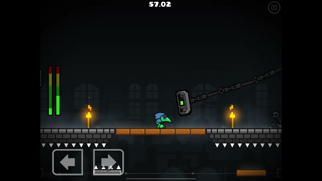 Geometry Dash - The Tower Level 3 All Blue Coins Walkthrough