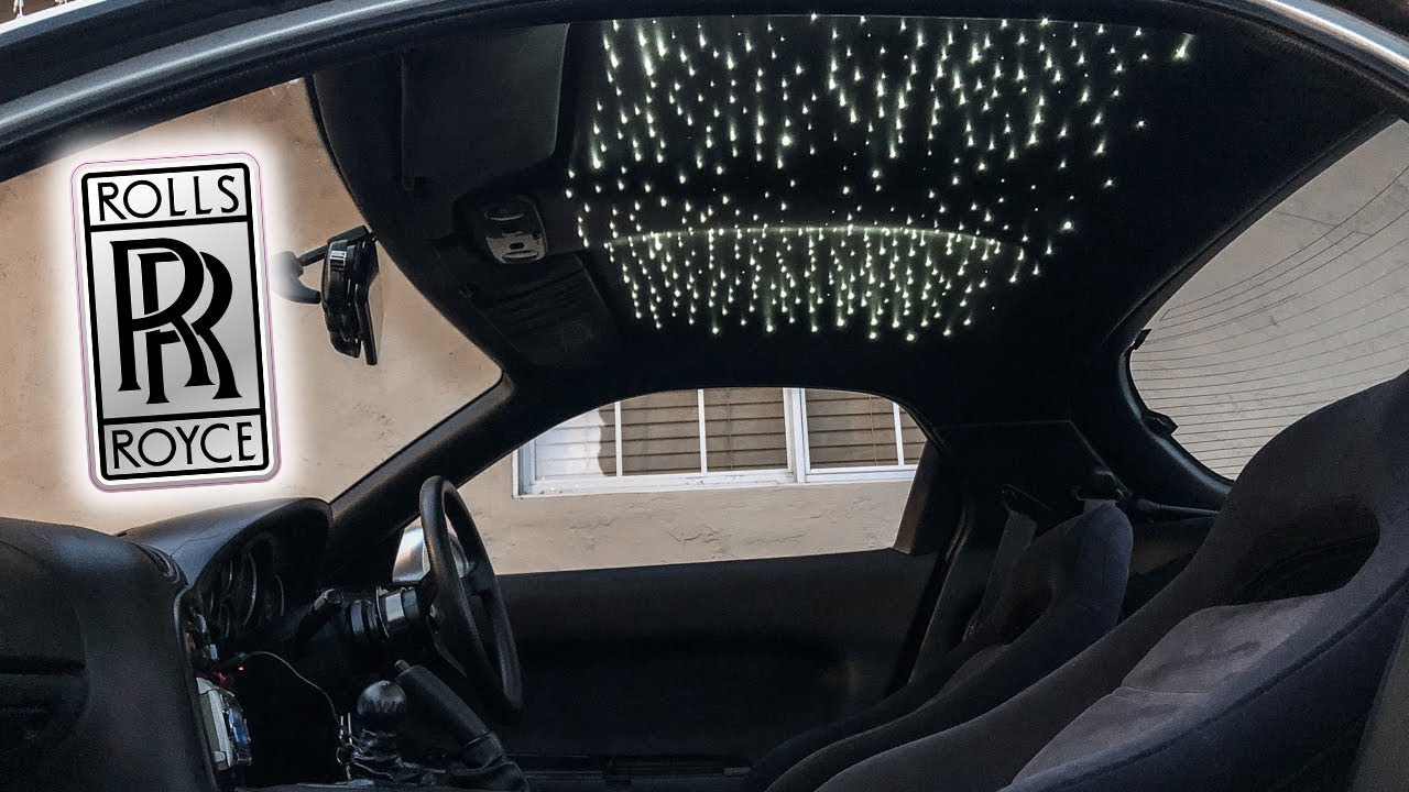 How to Install $12,000 ROLLS ROYCE STAR LIGHTS for LESS THAN $100!! (RHD RX7 FD)
