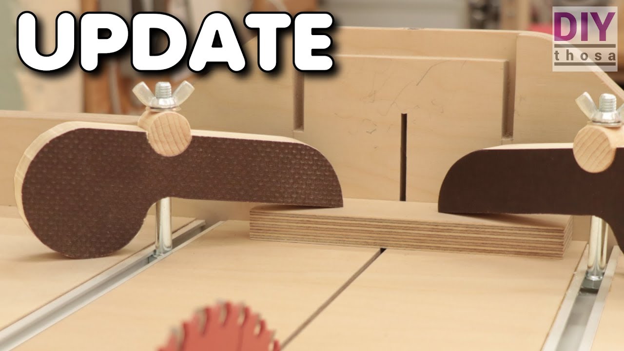 Cross Cut Sled Update - T-Tracks and Clamps