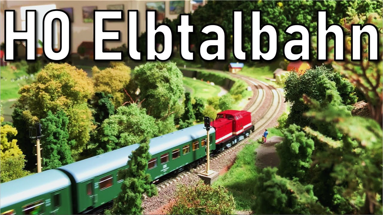 H0 Miniatur Elbtalbahn - Dresden nach Bad Schandau 1:87