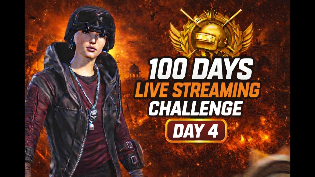 100 Days Live Streaming Challenge | Day-4 🔥 Road to 1K 😈