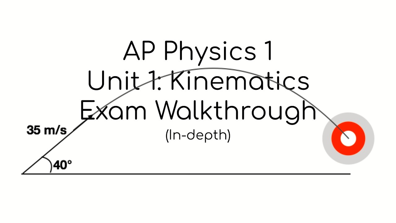 AP Physics 1 Unit 1: Kinematics - Exam Walkthrough (In-Depth)