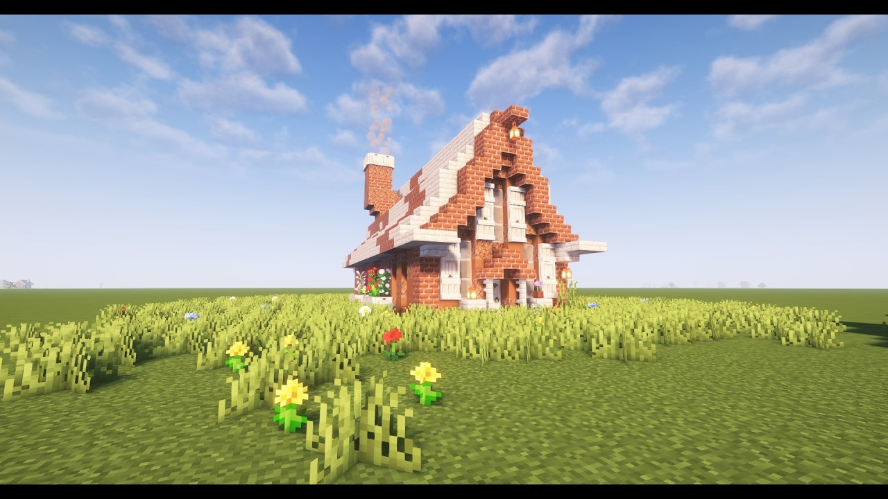 Minecraft Long Cottage House Tutorial
