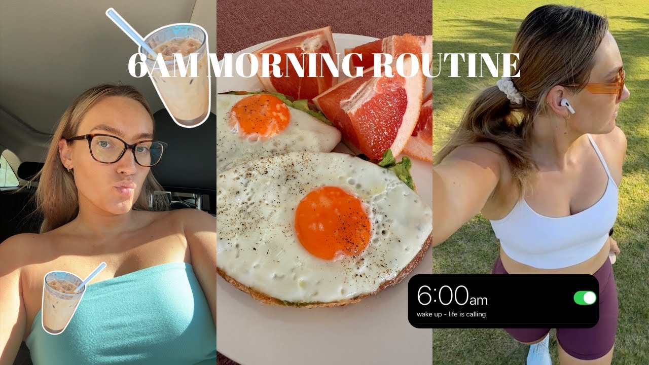 6AM MORNING ROUTINE | how to *actually* wake up early, coffee, gym, daily vlog