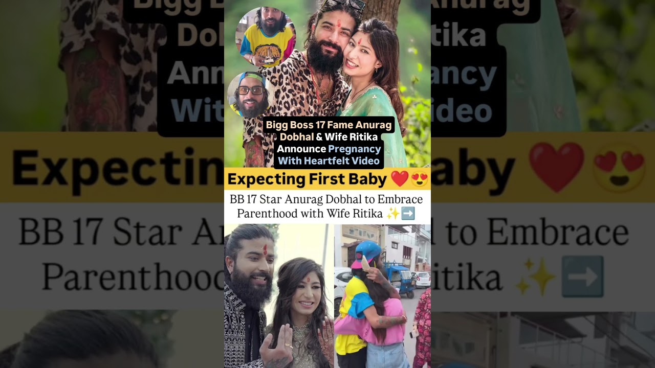 Bigg Boss 17 star Anurag Dobhal & wife Ritika expecting their 1st baby #news#anuragdobhal#uk07rider