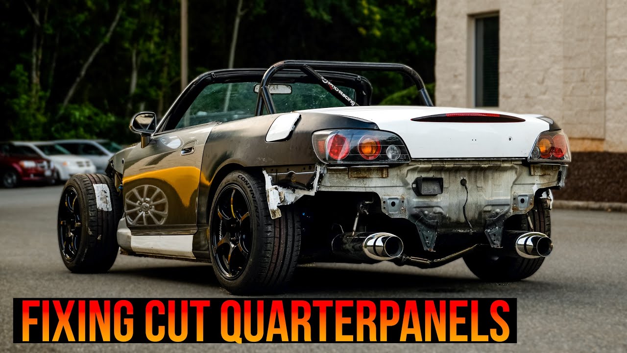 S2000 Surgery - Fixing CUT Quarter Panels on the S10K