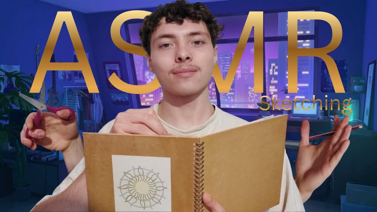 ASMR : Roleplay👨‍🎨Je te fais un portrait Atypique👨‍🎨(crayon, ciseaux, feutres)