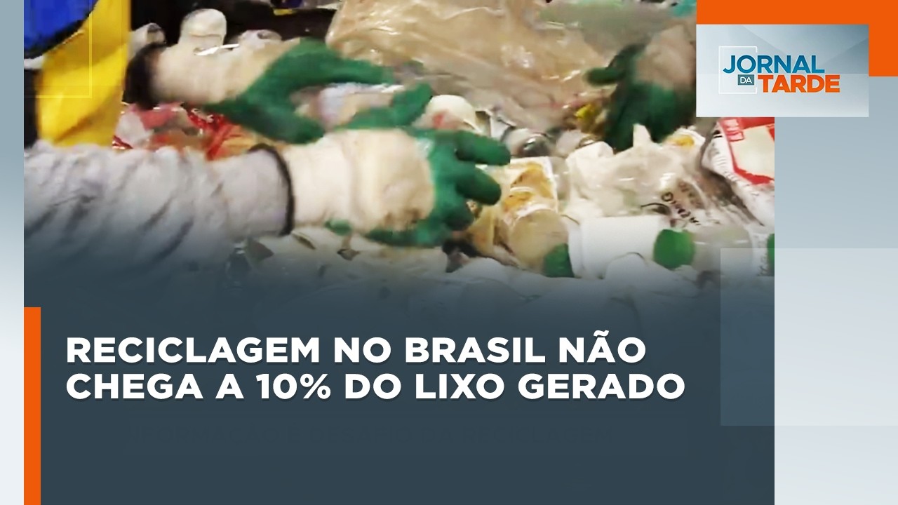 Reciclagem no Brasil não chega a 10% do lixo gerado