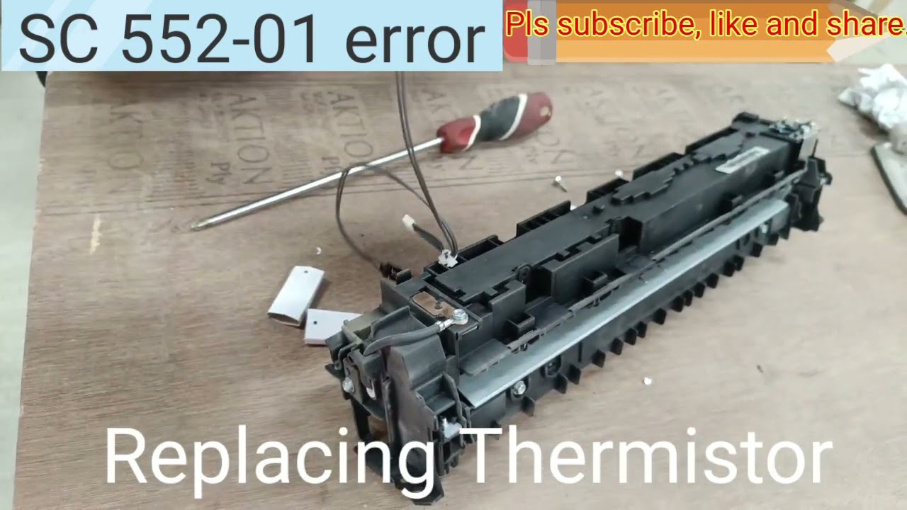 How to replace Thermistor in im2702/im2701/im2700 / how to reset SC552-01 in ricoh im2702
