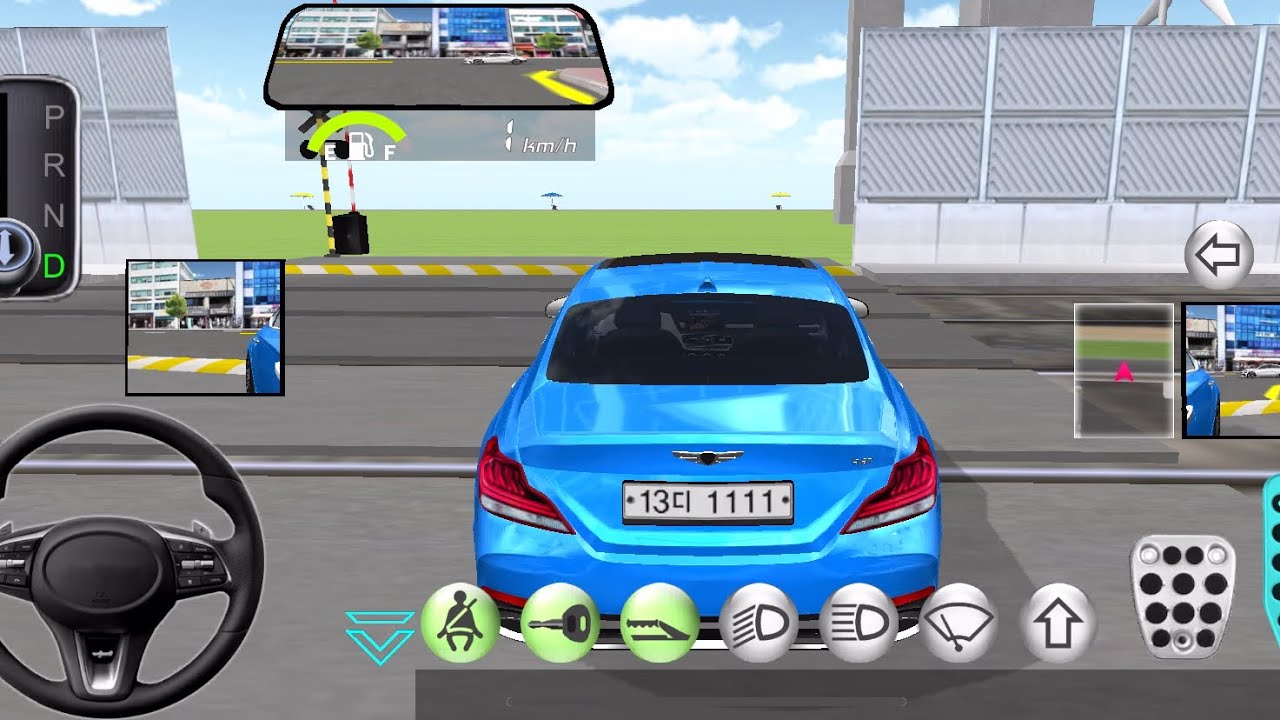 Mercedes G63 vs bullet train in 3D driving class #gaming 