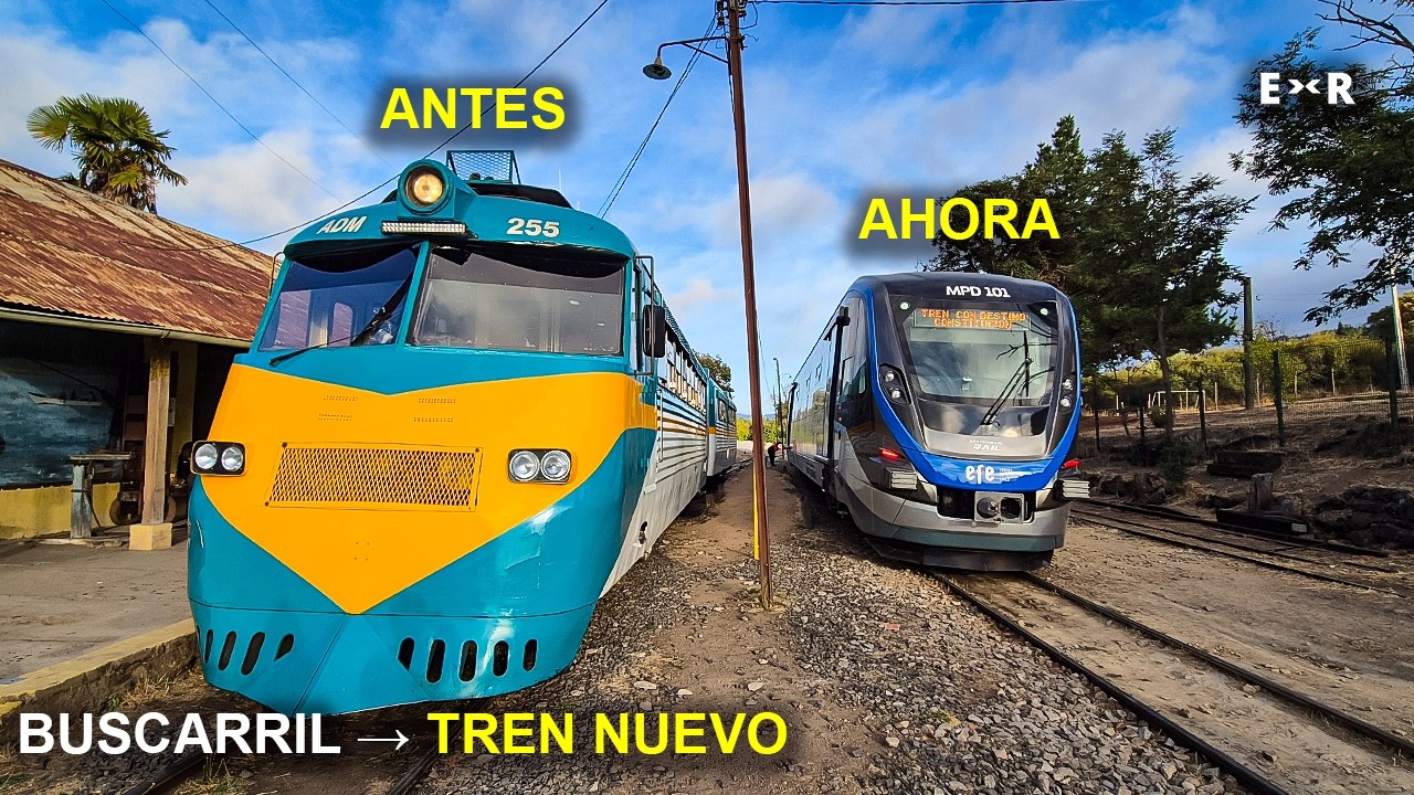 Así cambió el ramal Talca–Constitución | Del histórico buscarril al nuevo buscarril