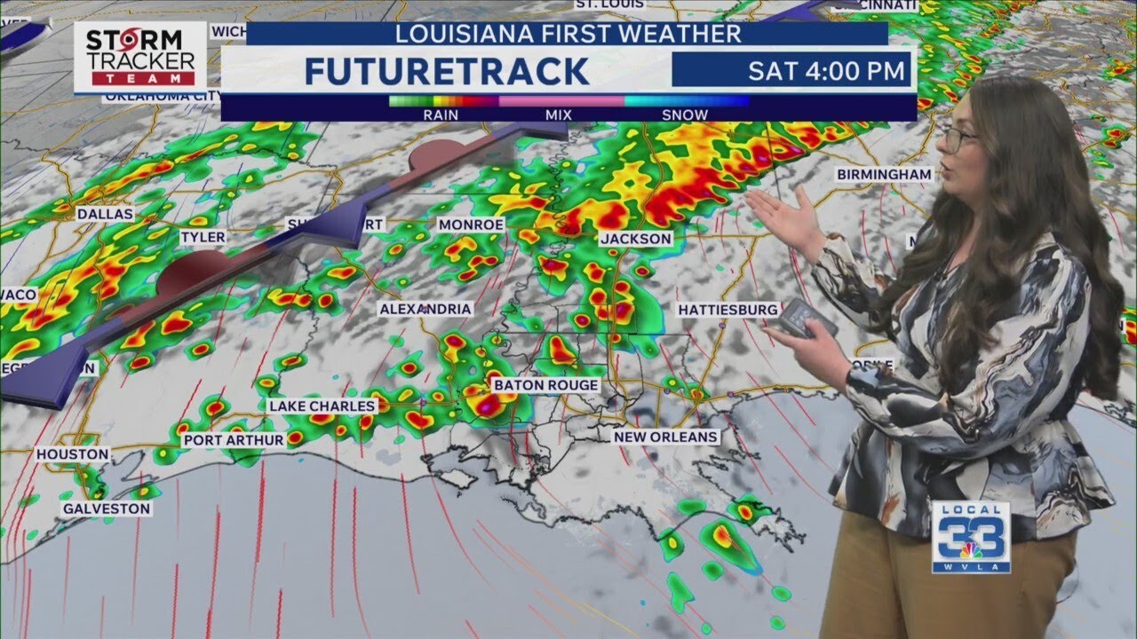 Friday Evening Forecast: Showers and storms expected this weekend