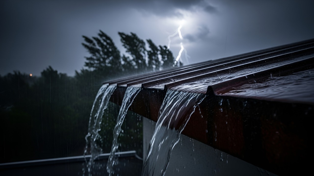 💤 Fall Asleep Fast In 3 Minutes With Torrential Rain On Tin Roof & Powerful Thunder Sounds At Night