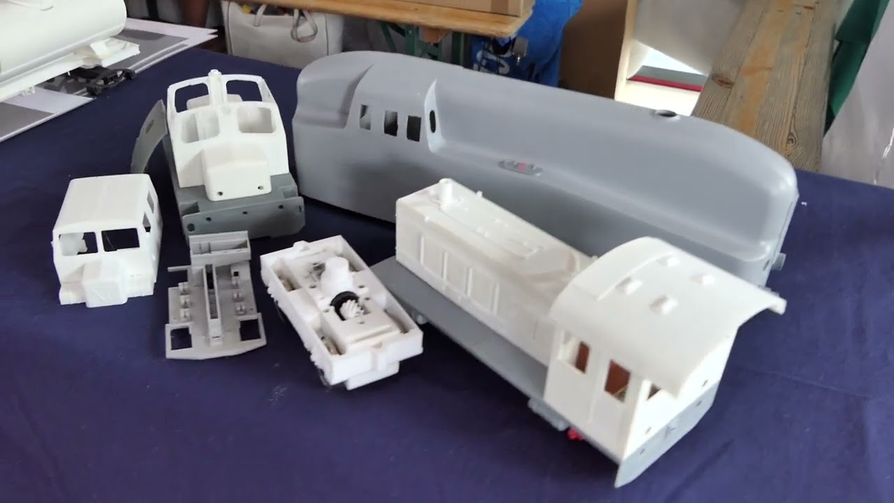 1:32 3D-Druck-Lokteile und V 180 Diesellok - Internationales Spur-1-Treffen im Technik Museum Speyer