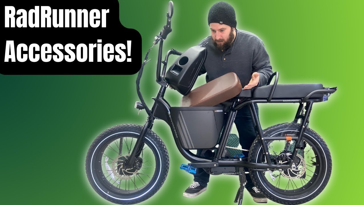 Аксессуары Rad Power Bikes RadRunner: пассажирское сиденье, зеркала, крепление для телефона и мно...