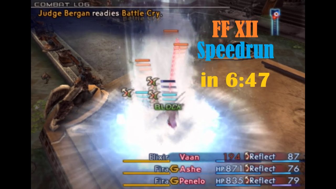 Final Fantasy XII Speedrun in 6:47:35 (Any%, NA PS2, Real Time)