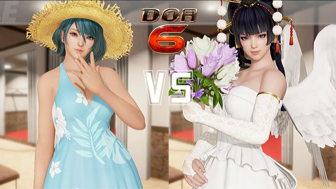 DOA 6 Tamaki (Aikido) vs Nyotengu (Tengu-do) Season Pass 4 | Spectator Mode | Dead or Alive 6