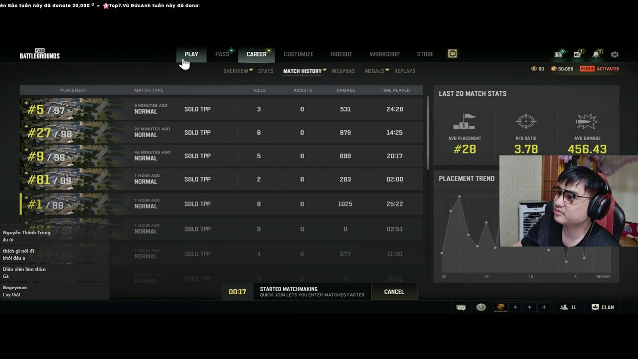 RIP113PUBG l tập thể dục n&agrave;o