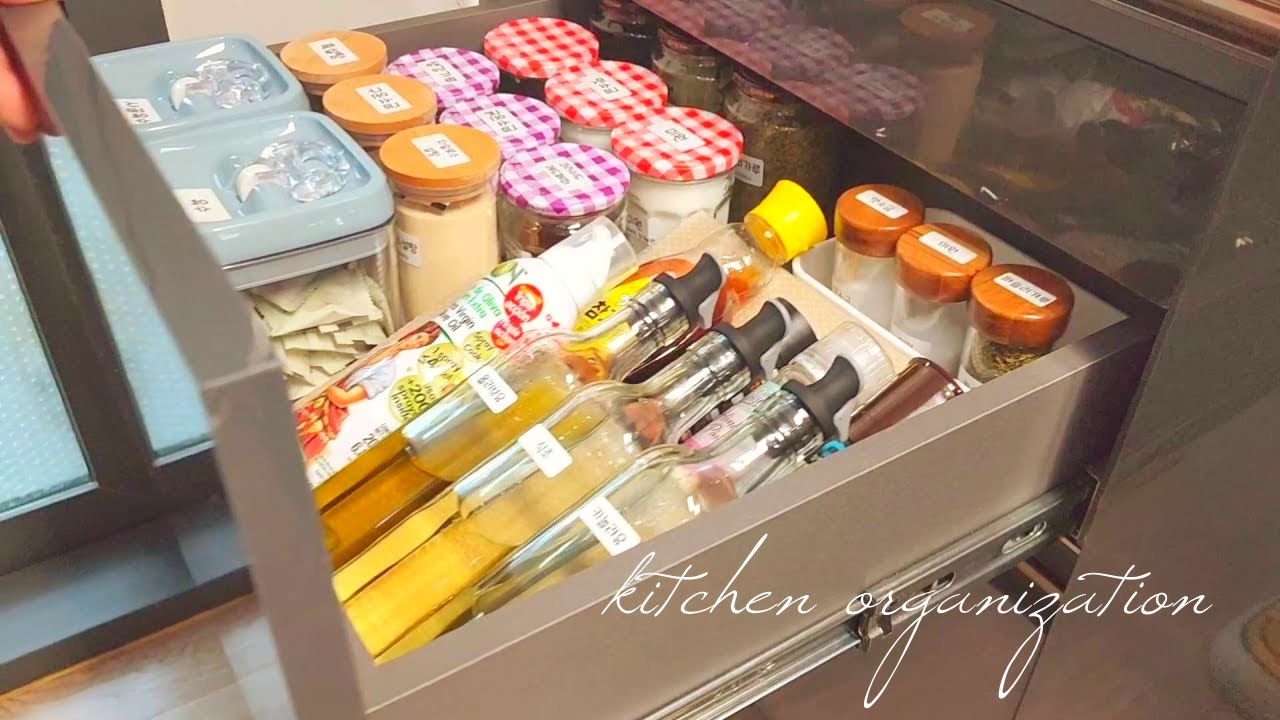 only 스스로를 위한 주방 정리 / 재활용 양념병과 나만의 DIY / 편리한 정리용품 /  부대찌개🍲