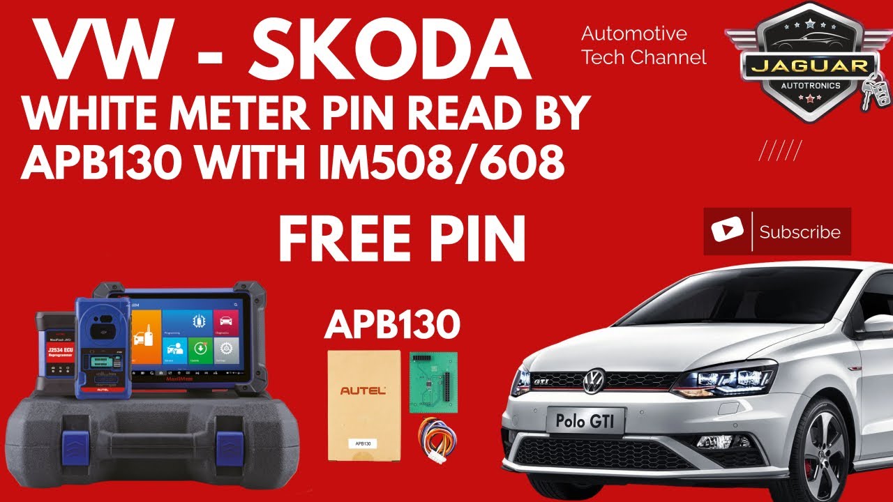 VW-SKODA БЕЛЫЙ МЕТР NEC35XX & MQB ВСЕ КЛЮЧИ УТЕРЯНЫ - КАК ЧИТАТЬ PIN-КОД ПО APB130 & XP400 PRO 50...