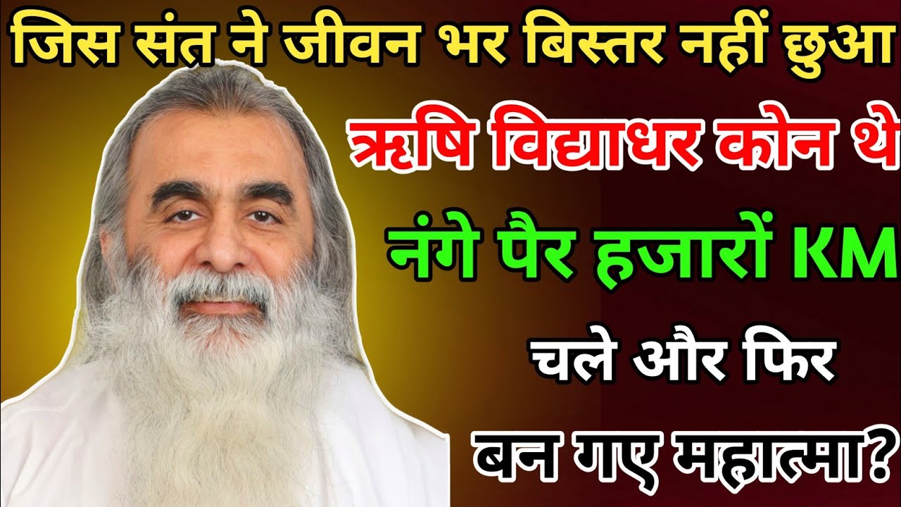 ऋषि विद्याधर: 22 साल की उम्र में छोड़ा घर, बन गए महात्मा | Rishi Vidyadhar Real Life Story in Hindi 