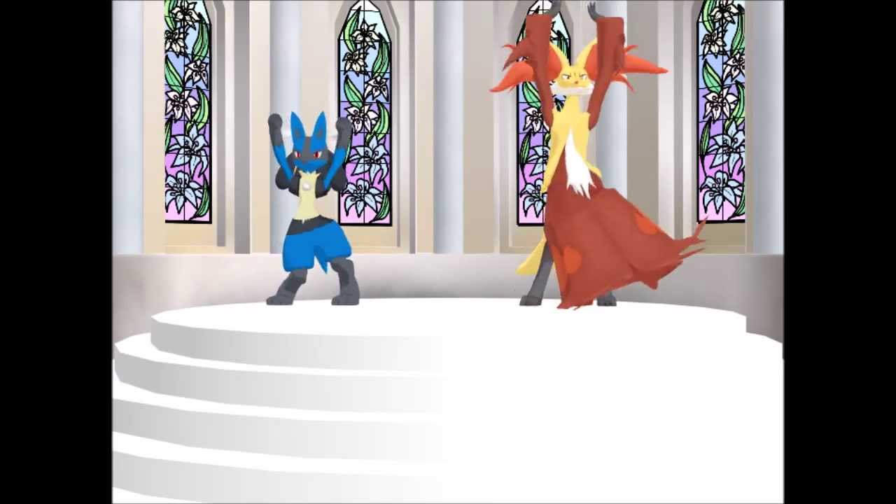 (MMD) Lucario And Delphox- Love And Joy
