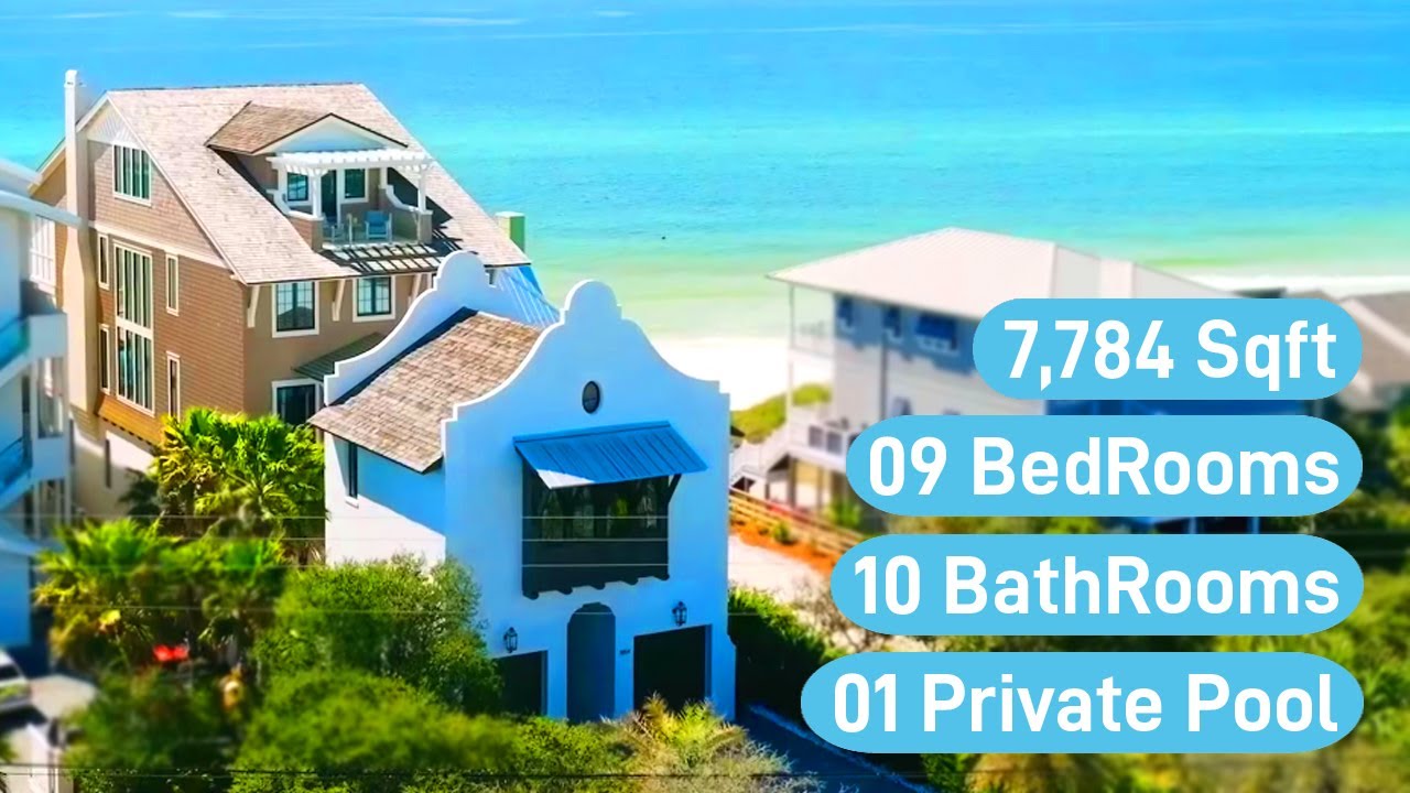 BEACHFRONT Luxury at 8854 E County Hwy 30A Inlet Beach Florida