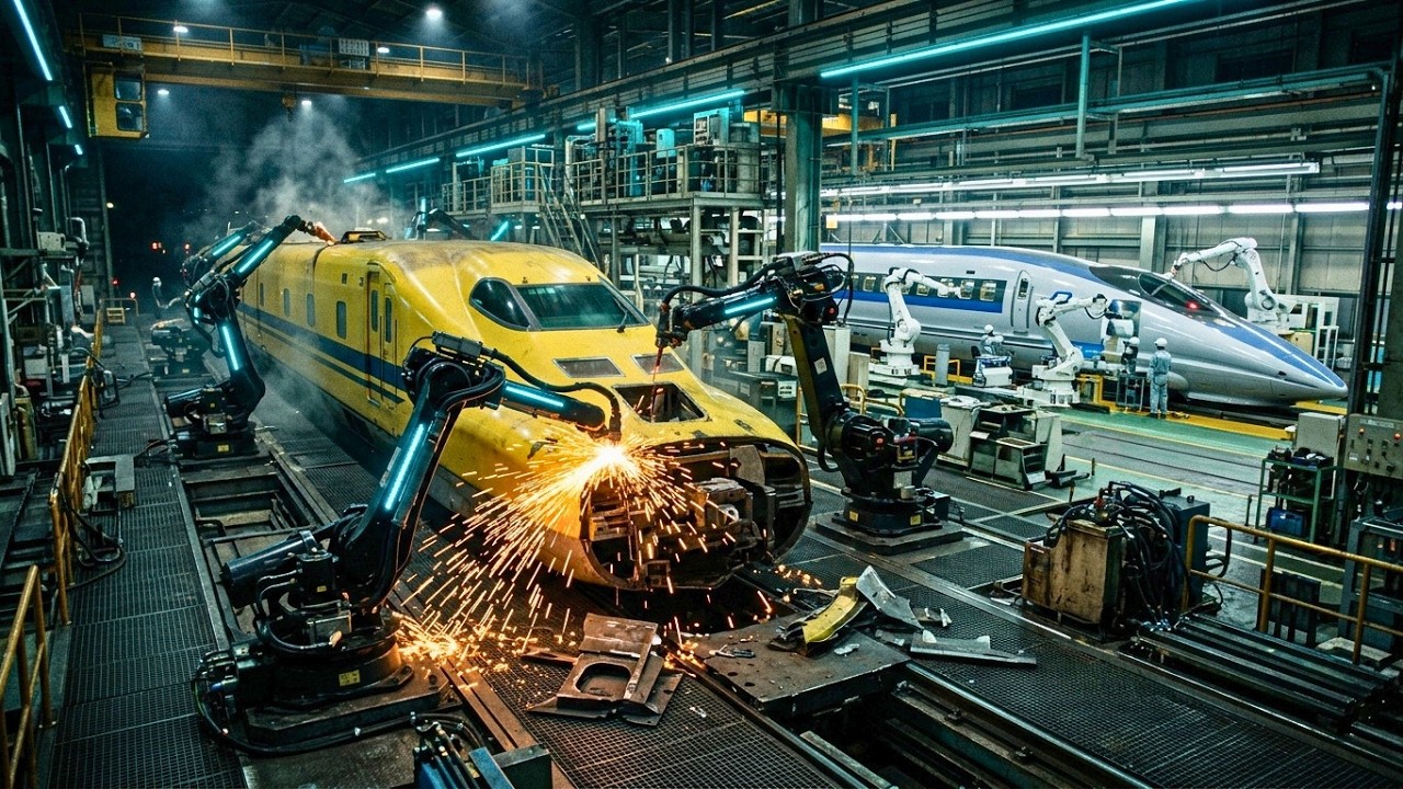 Inside Japan’s Doctor Yellow Factory – How the 923 Series T4 Inspection Train Is Built