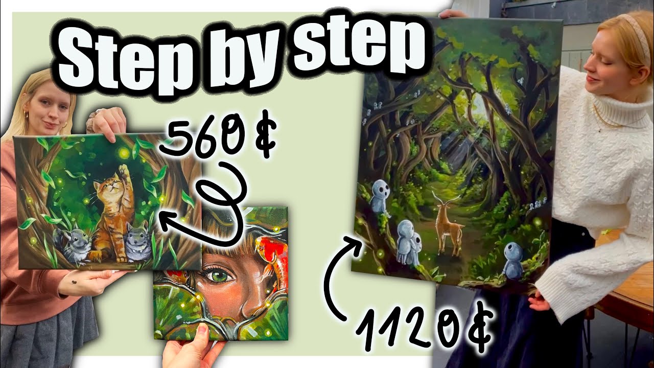 how i make $$$ with commissioned artwork! // Artist Vlog