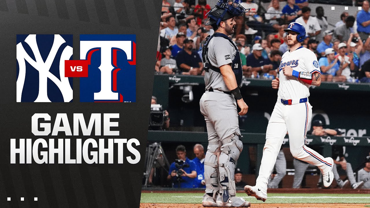 Yankees vs. Rangers Game Highlights (8/4/25)  | MLB Highlights