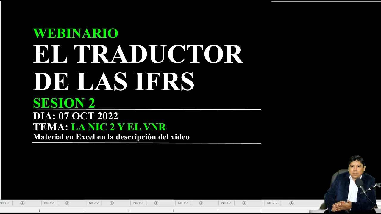 Traduciendo NIIF: La NIC2 y la estimación del VNR