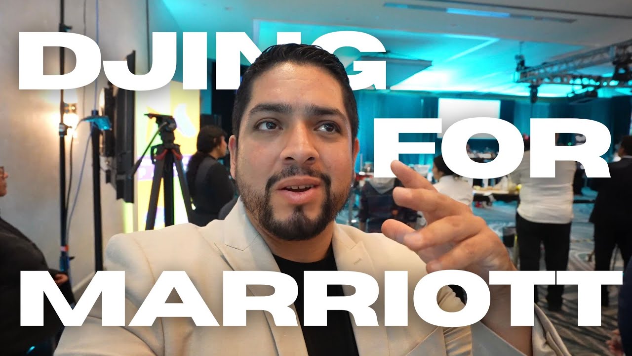 Djing an event for Marriott