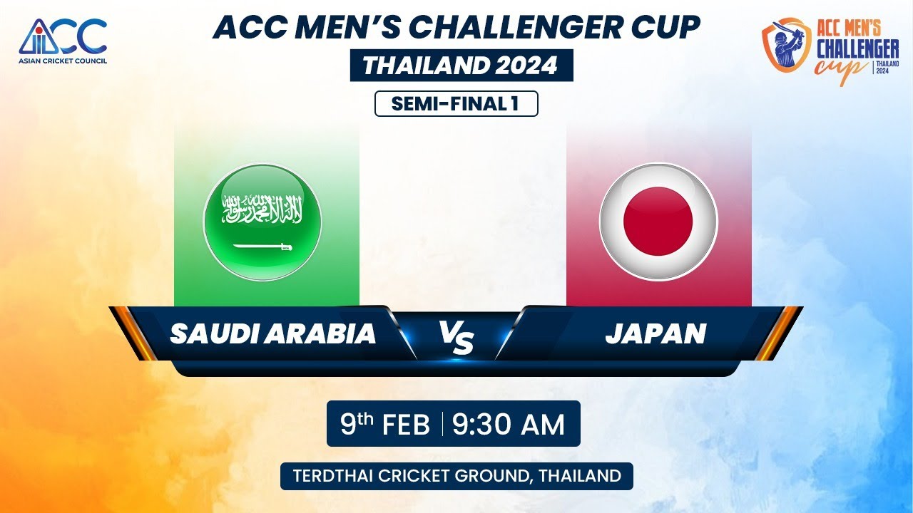 ACC MEN'S CHALLENGER CUP 2024 | SEMI-FINAL 1 | SAUDI ARABIA VS JAPAN