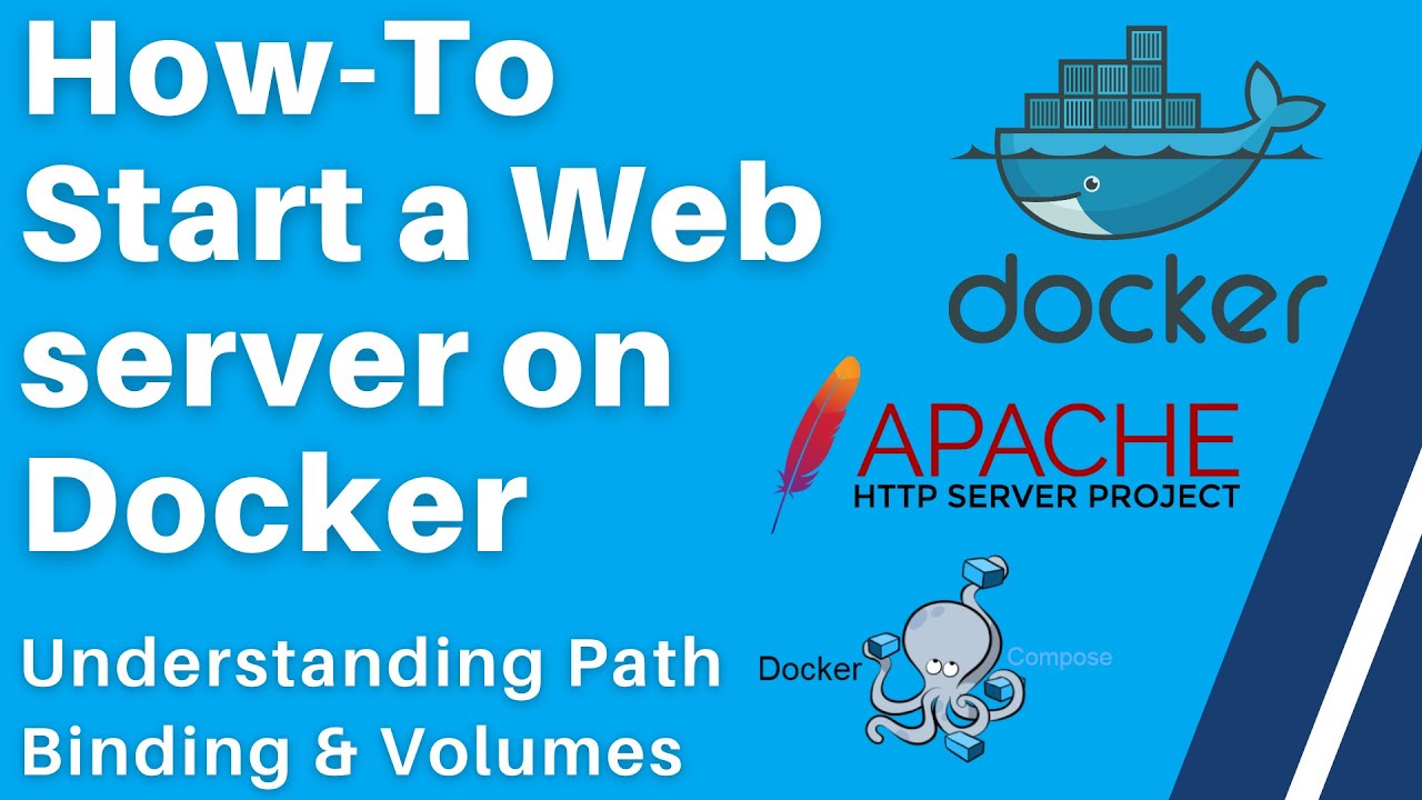 How to start Apache Web Server in Docker Container \ Bind Mount & Persistent Volume \ Docker Compose