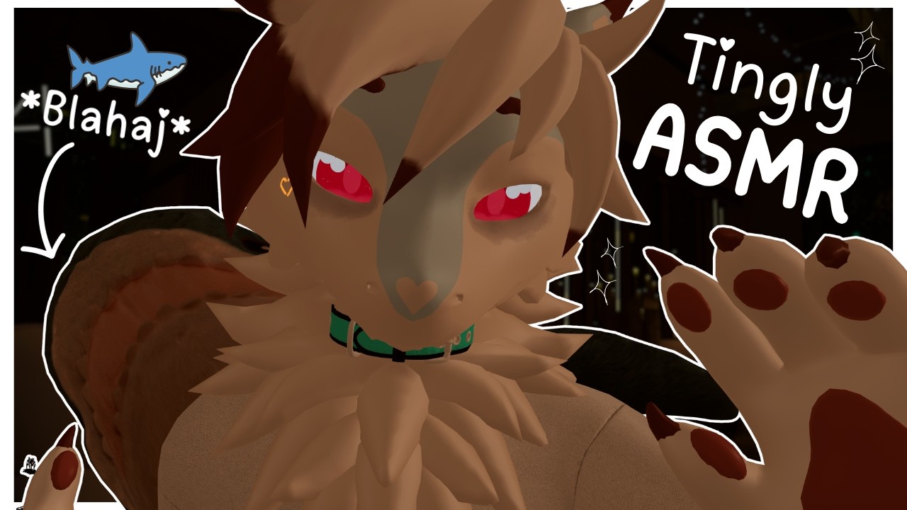 [Furry ASMR] Fluff and Blahaj help YOU get some sweet tingles :3 [Sleep-aid] [Soft-spoken]