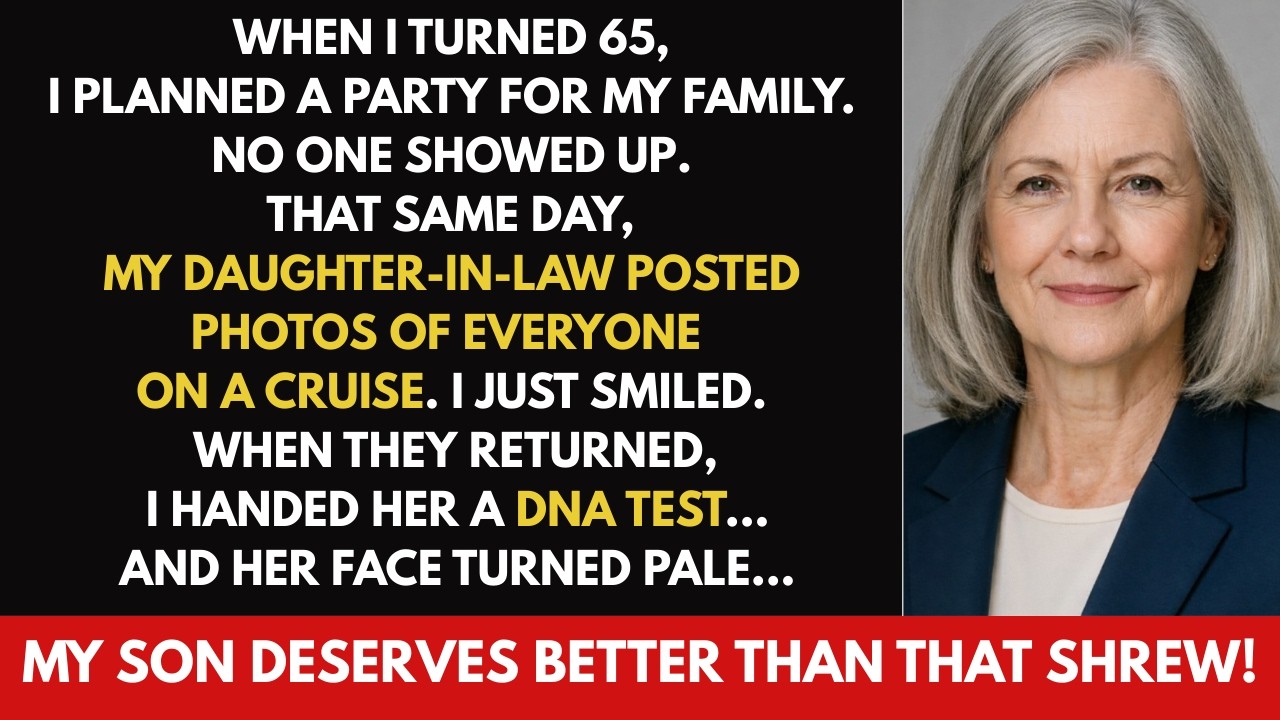 When I turned 65, I threw a party for the family. No one came. That same day, my daughter-in-law