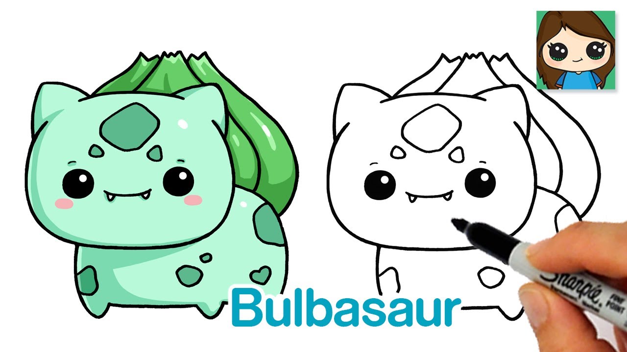How to Draw Pokemon EASY Chibi #4 | Baby Bulbasaur