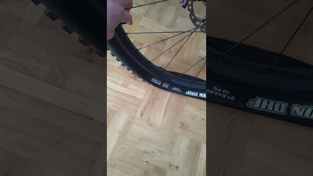 Deflate both bike tires