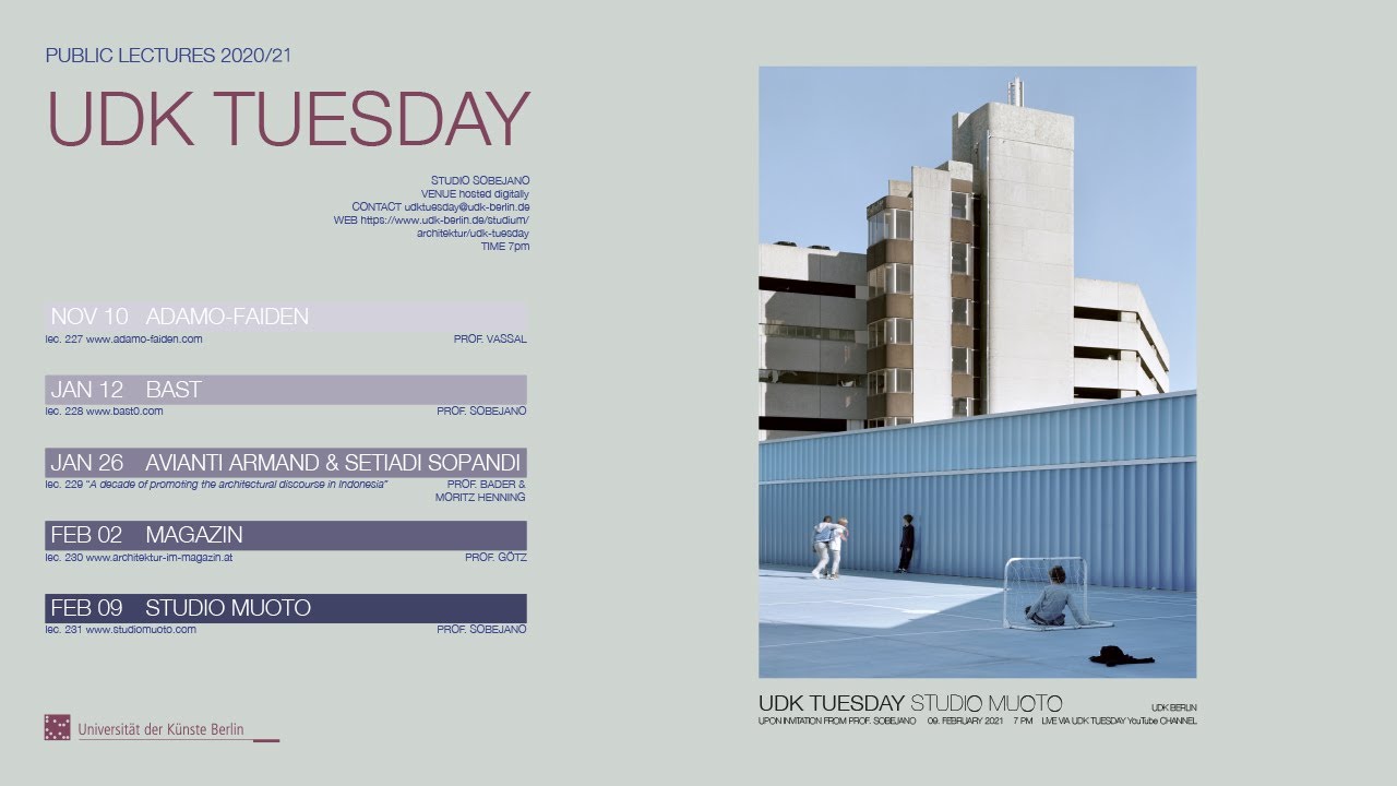 UDK TUESDAY 231 / studio muoto