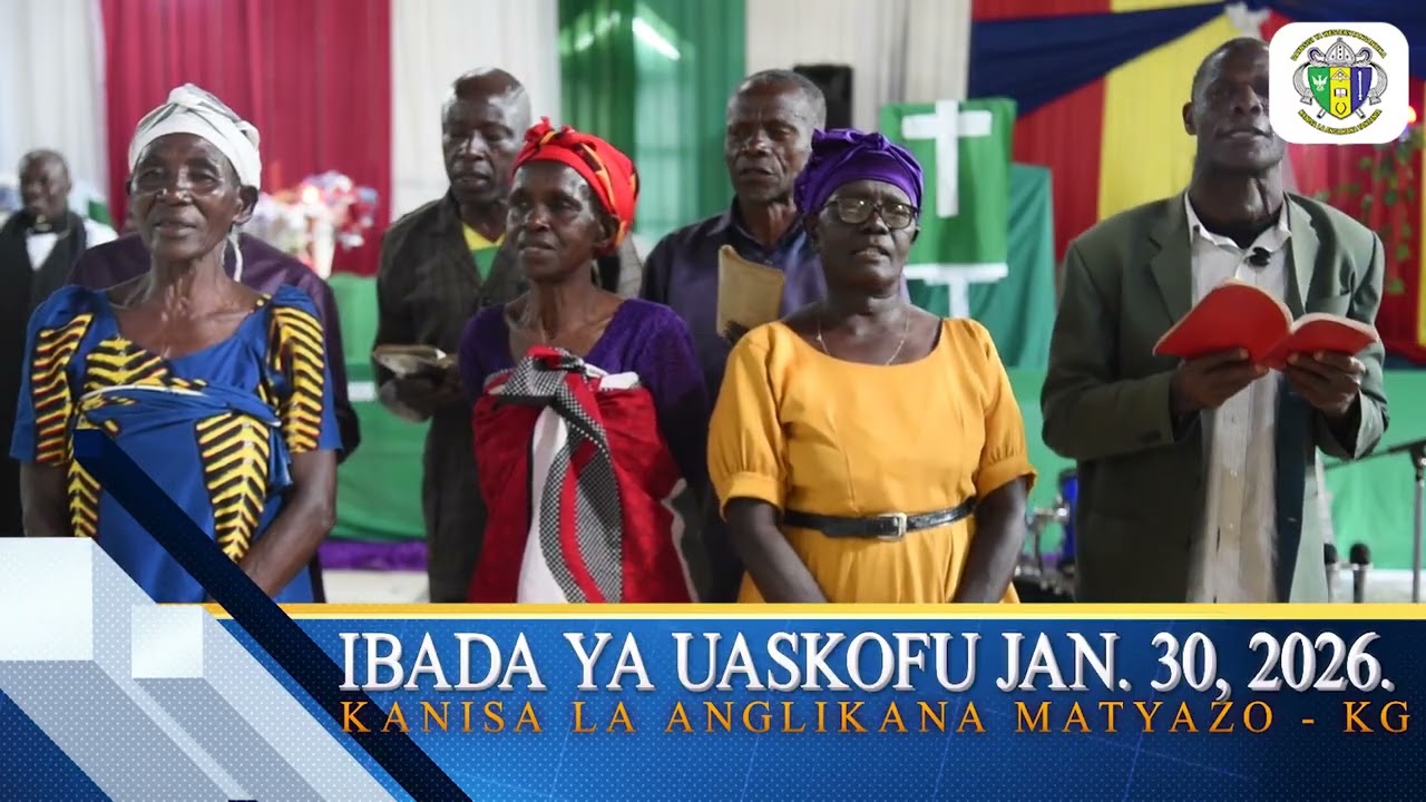 TAZAMA IBADA YA UASKOFU KANDA YA NYANDA JUU MATYAZO KATIKA KANISA LA ROHO  MTAKATIFU MATYAZO KG DC.