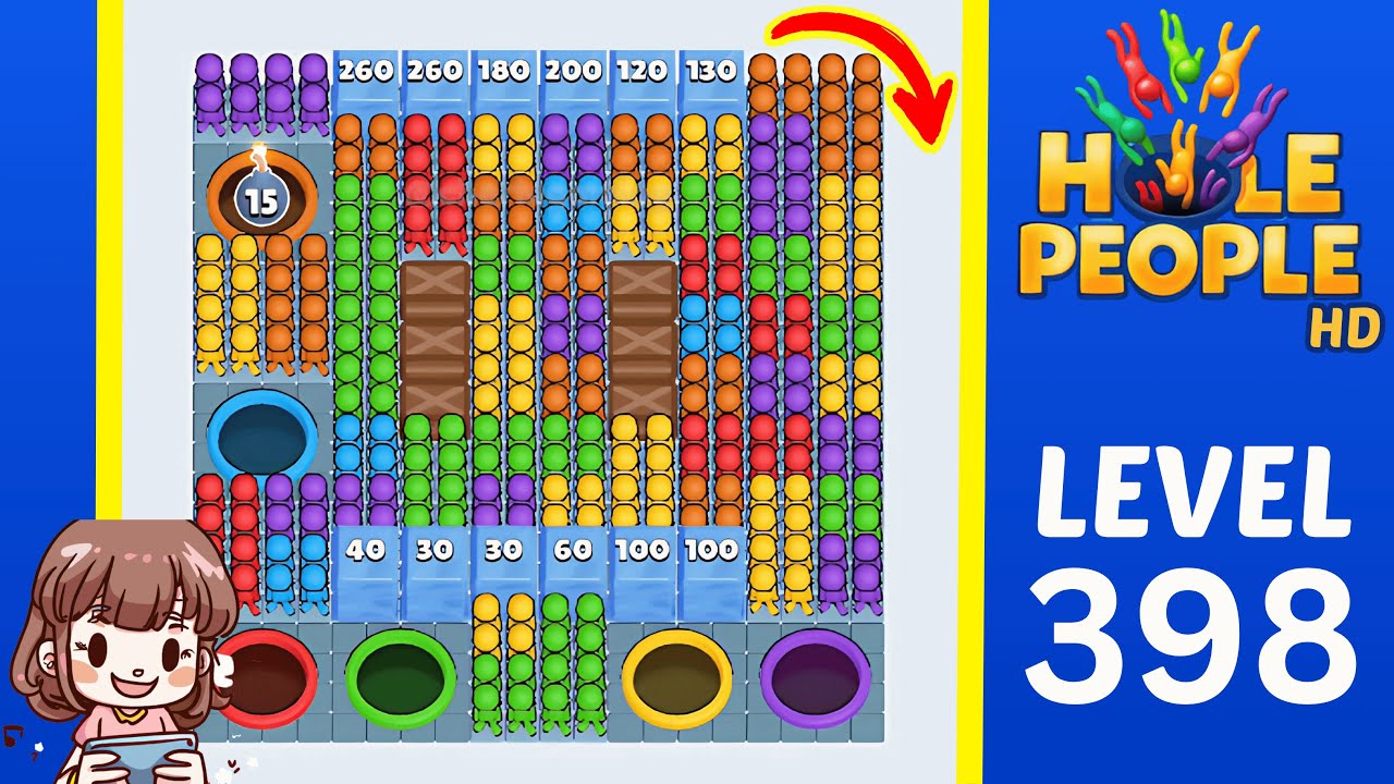 Hole People Level 398 Solution Walkthrough