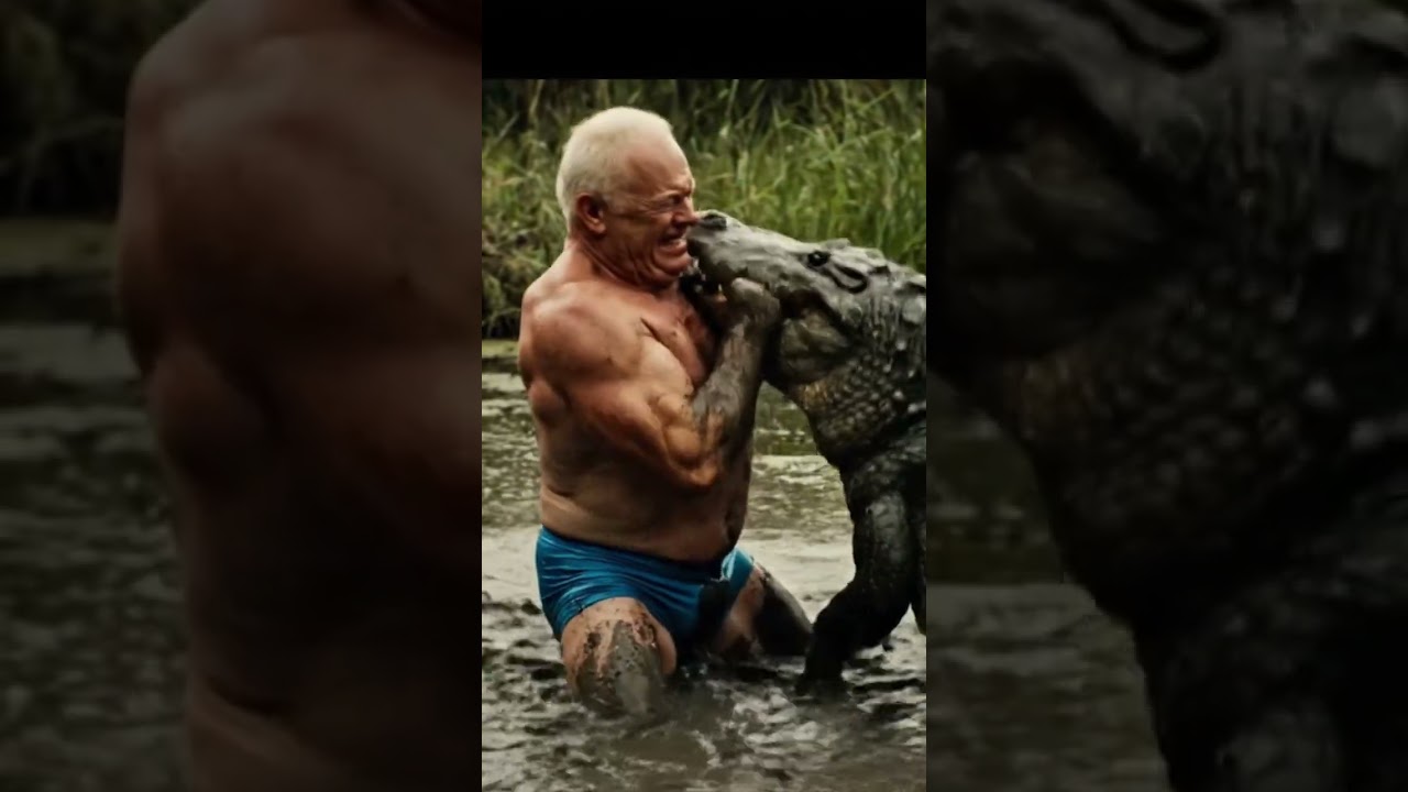 Gramps vs Gator #bodybuilding #seniorcitizens #drama