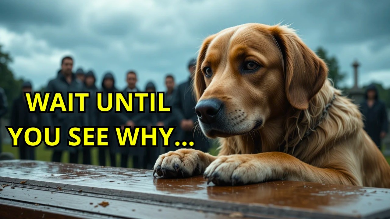 The dog showed up at his owner's funeral… but what he did in front of the coffin shocked everyone