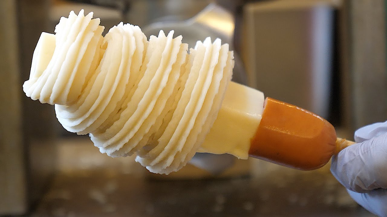 хот-дог с сыром чуррос плюс, сыр чурро - корейская уличная еда