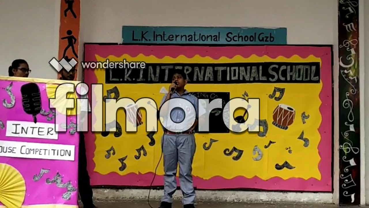 LK International presents inter house Solo Song competition