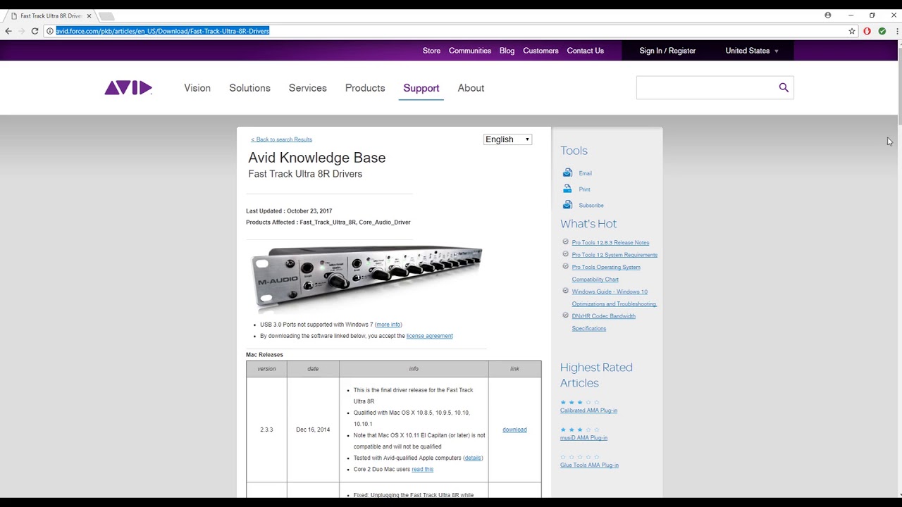 Как использовать Fast Track Ultra 8R в Windows 10